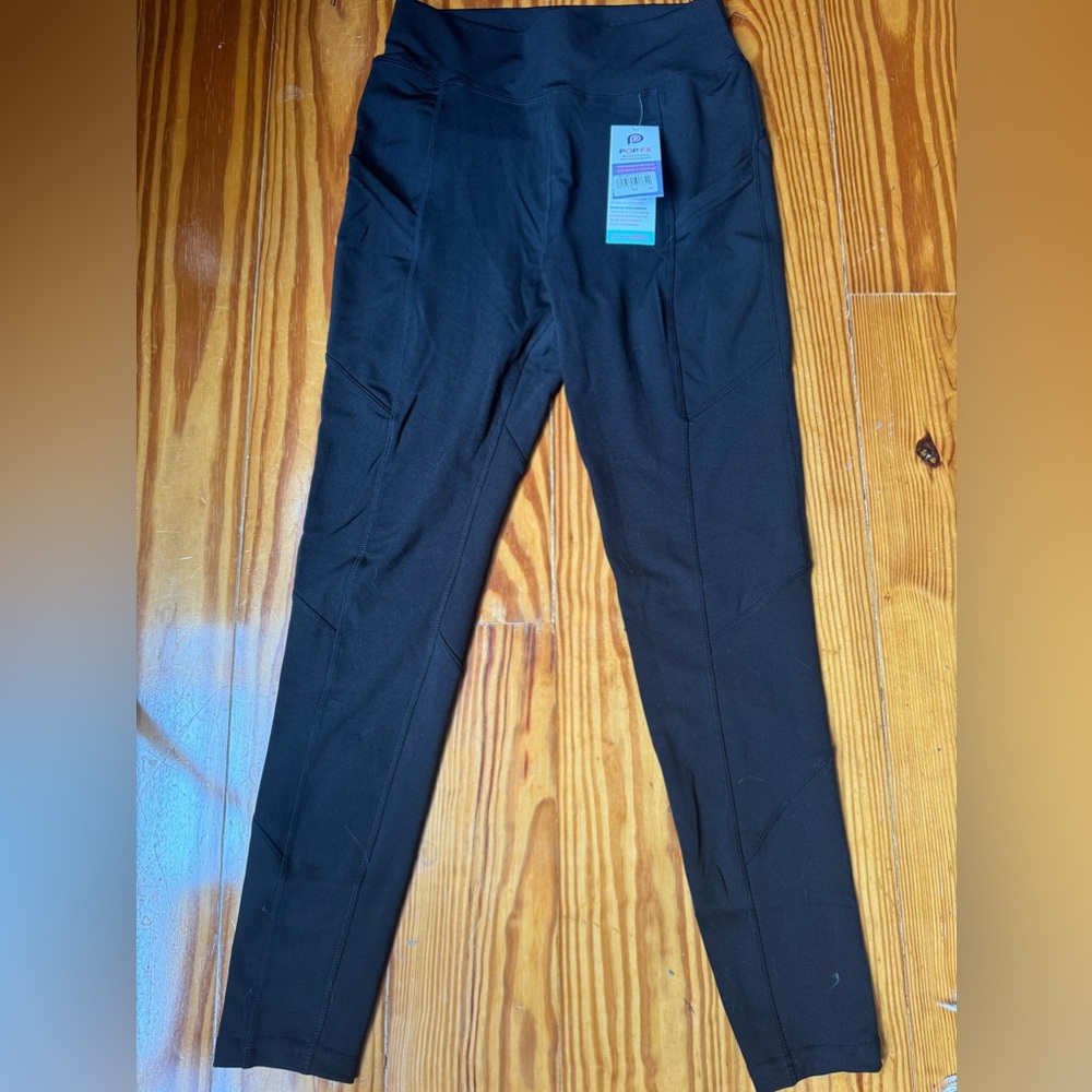 Pop fit new black leggings with pockets.